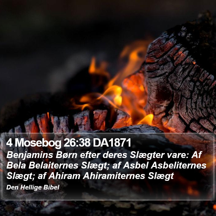 4 Mosebog 26:38 DA1871 Bible Study