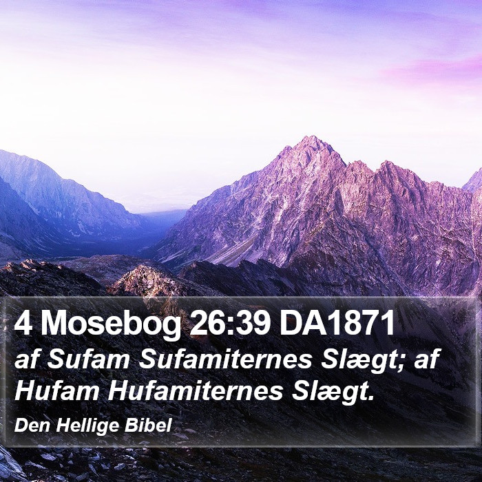 4 Mosebog 26:39 DA1871 Bible Study