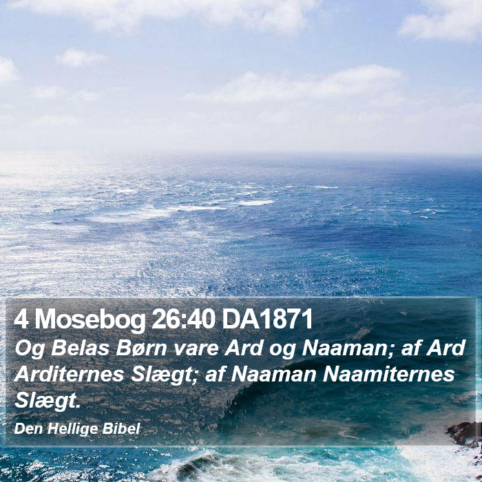 4 Mosebog 26:40 DA1871 Bible Study