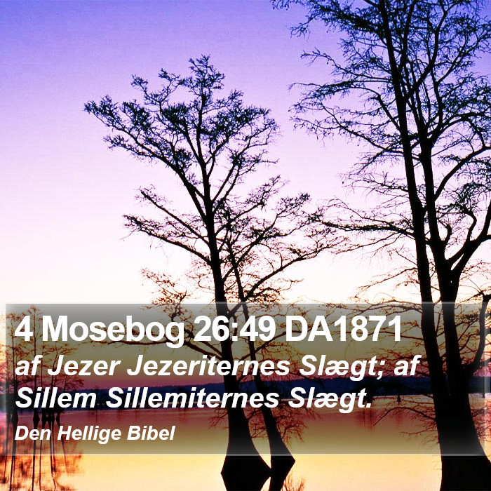 4 Mosebog 26:49 DA1871 Bible Study