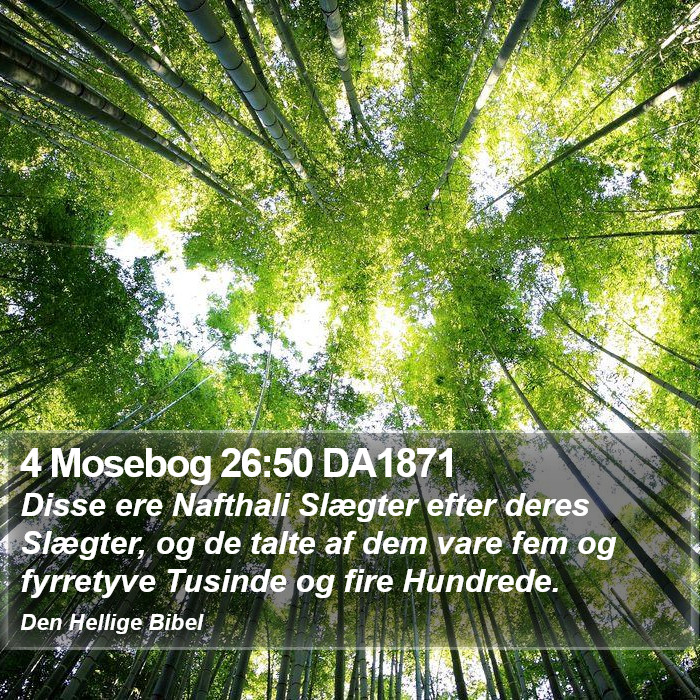 4 Mosebog 26:50 DA1871 Bible Study