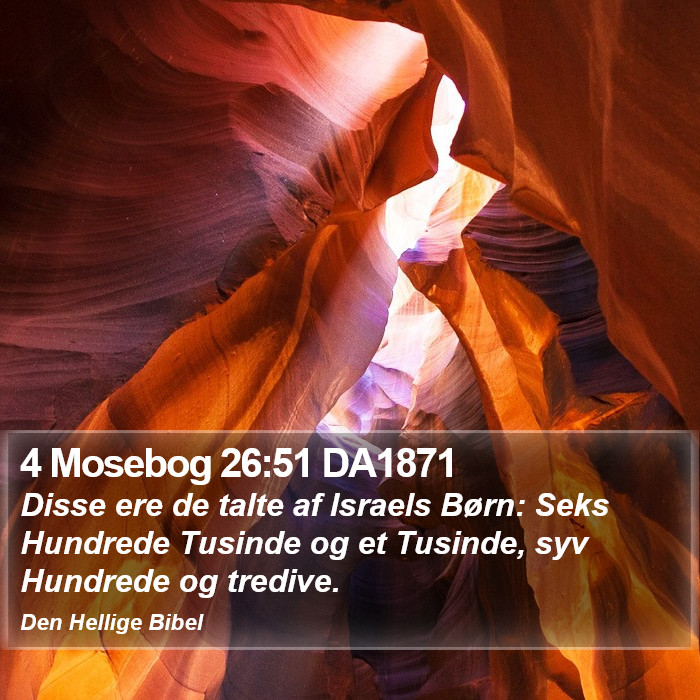 4 Mosebog 26:51 DA1871 Bible Study