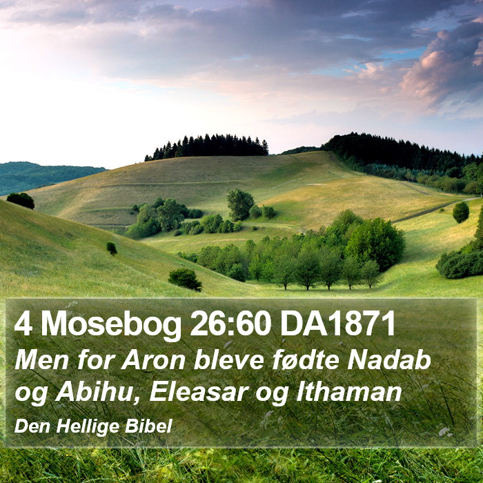 4 Mosebog 26:60 DA1871 Bible Study