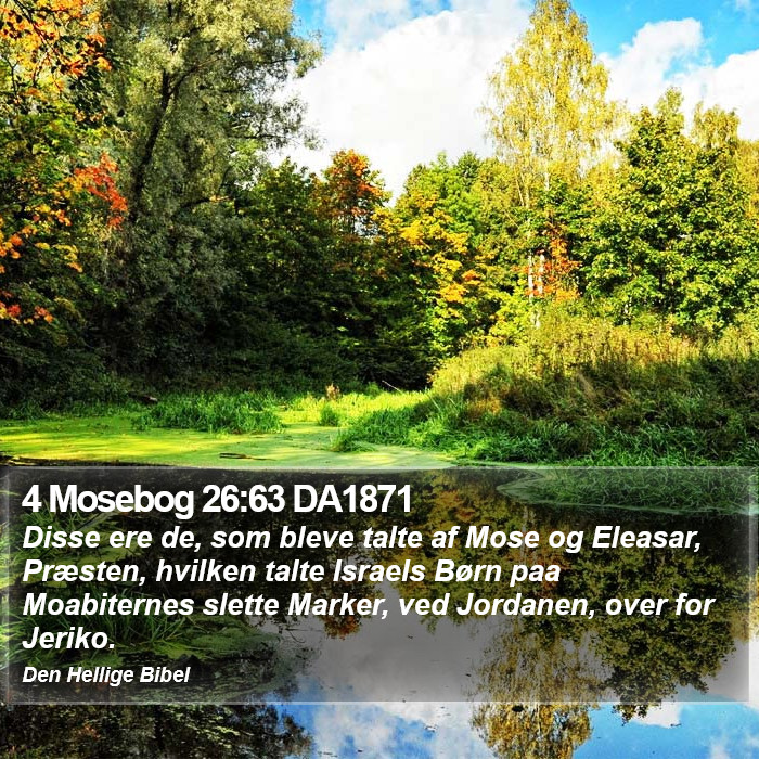 4 Mosebog 26:63 DA1871 Bible Study