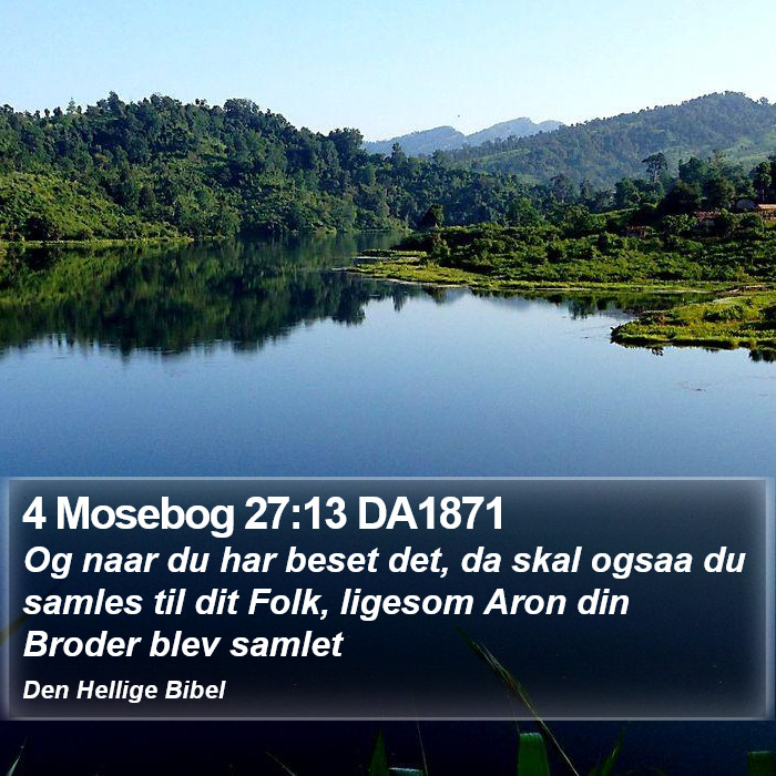 4 Mosebog 27:13 DA1871 Bible Study