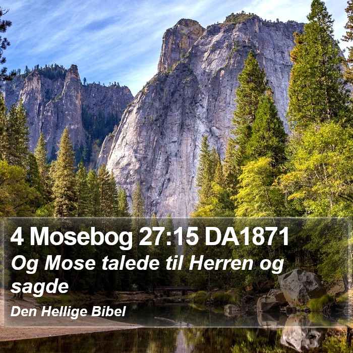 4 Mosebog 27:15 DA1871 Bible Study