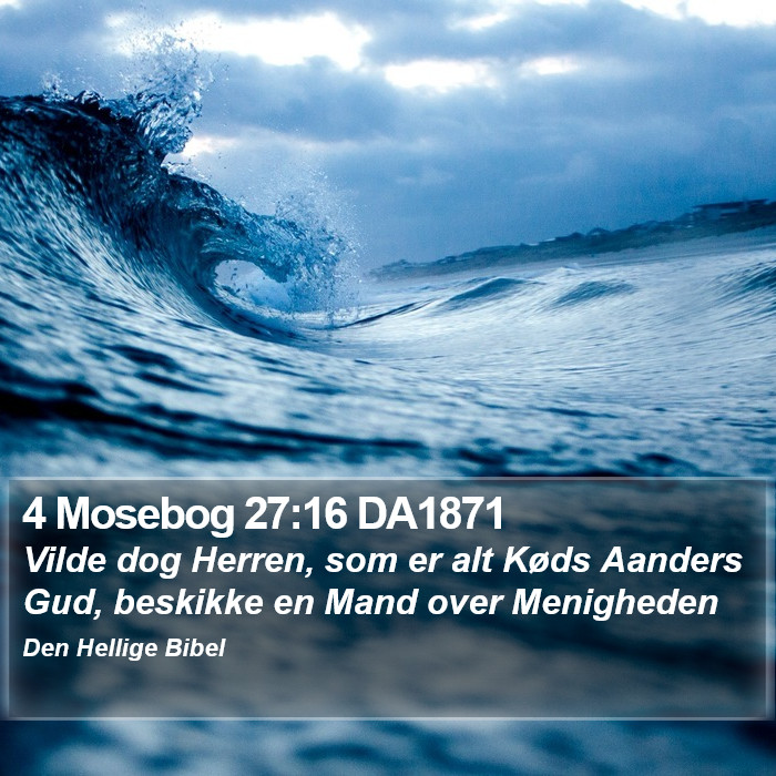 4 Mosebog 27:16 DA1871 Bible Study