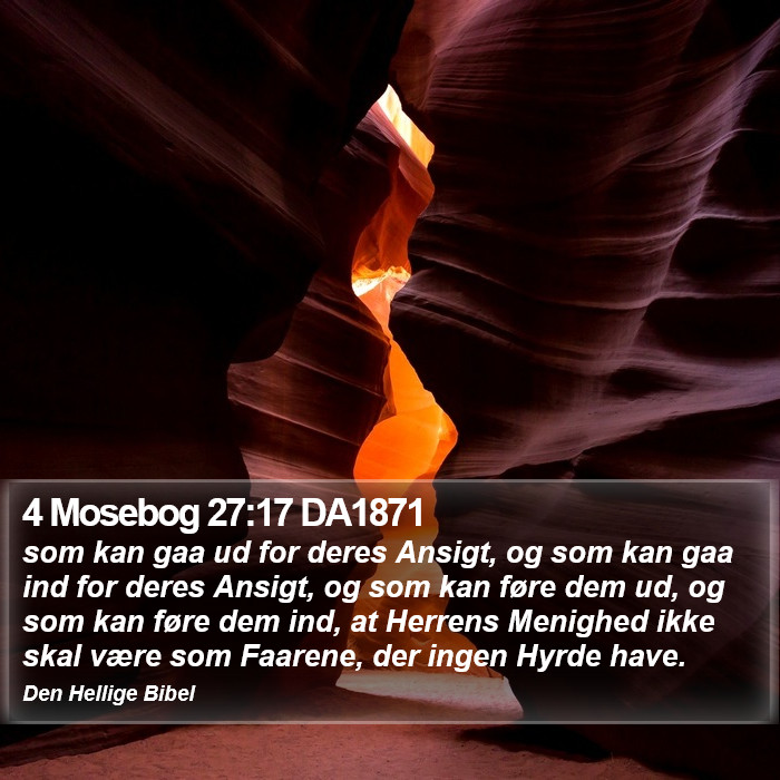 4 Mosebog 27:17 DA1871 Bible Study