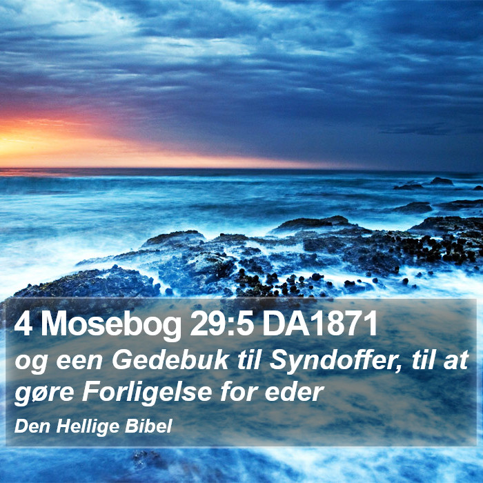 4 Mosebog 29:5 DA1871 Bible Study