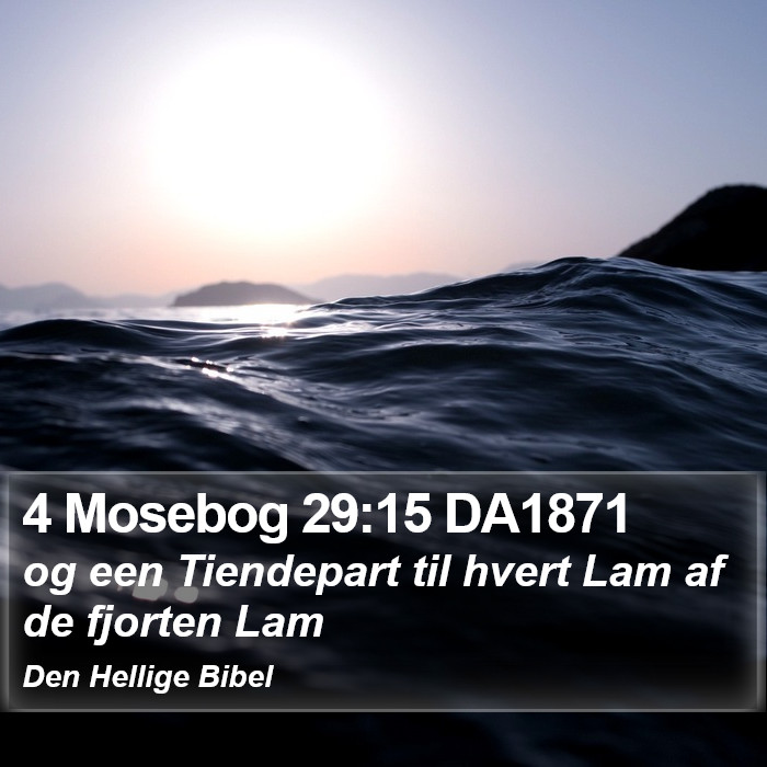 4 Mosebog 29:15 DA1871 Bible Study