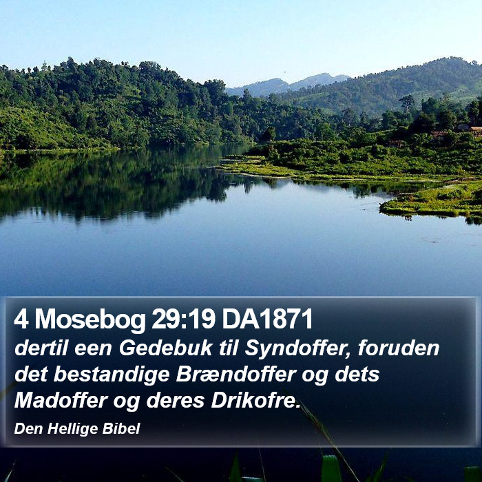 4 Mosebog 29:19 DA1871 Bible Study