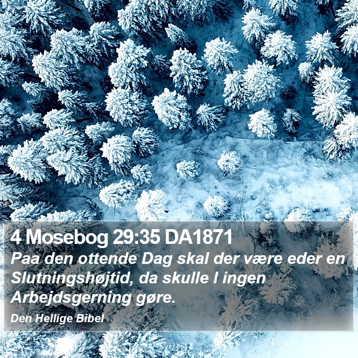 4 Mosebog 29:35 DA1871 Bible Study