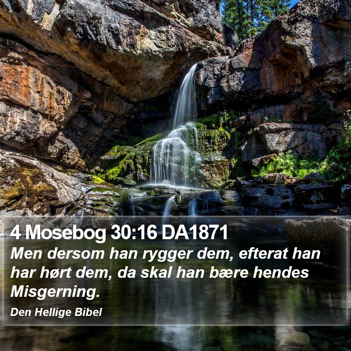 4 Mosebog 30:16 DA1871 Bible Study