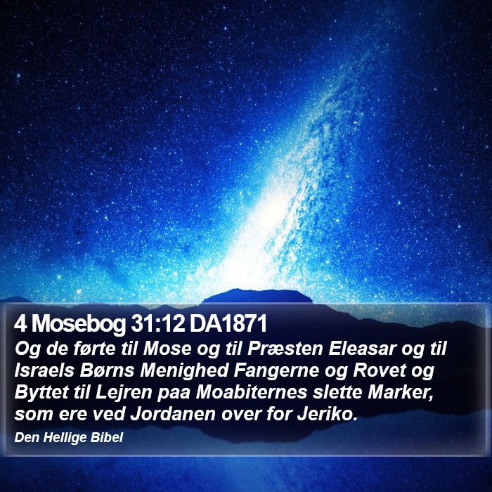 4 Mosebog 31:12 DA1871 Bible Study