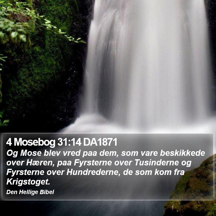 4 Mosebog 31:14 DA1871 Bible Study