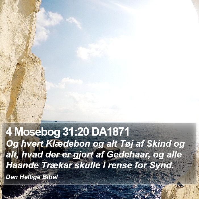 4 Mosebog 31:20 DA1871 Bible Study