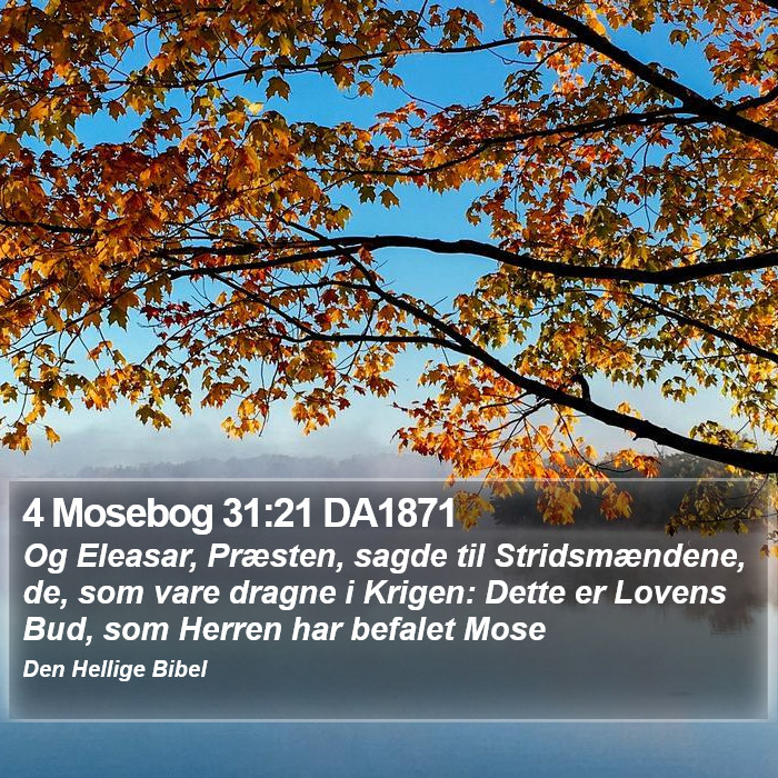 4 Mosebog 31:21 DA1871 Bible Study
