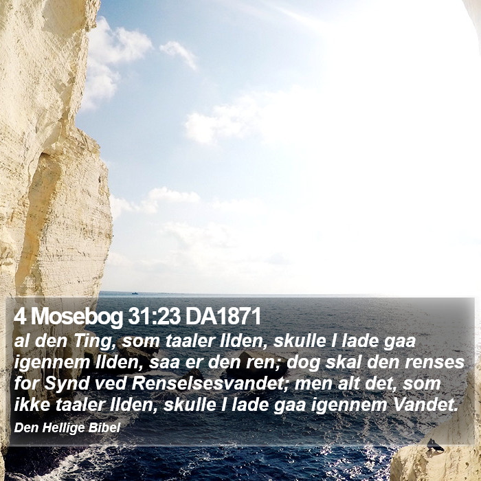 4 Mosebog 31:23 DA1871 Bible Study