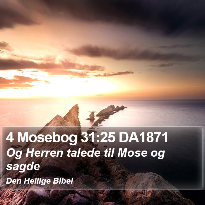 4 Mosebog 31:25 DA1871 Bible Study