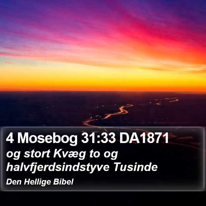 4 Mosebog 31:33 DA1871 Bible Study