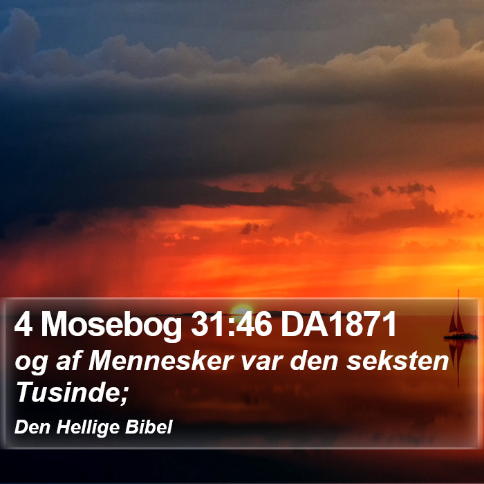 4 Mosebog 31:46 DA1871 Bible Study