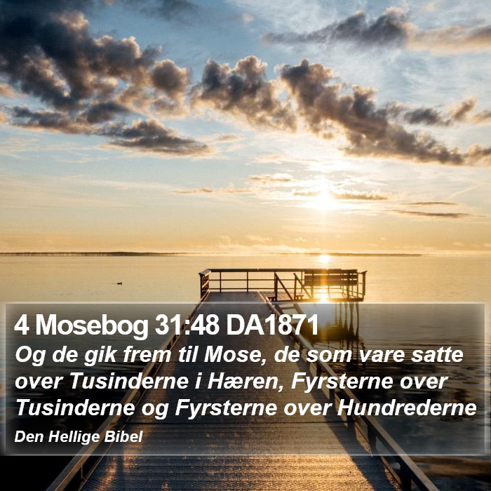 4 Mosebog 31:48 DA1871 Bible Study
