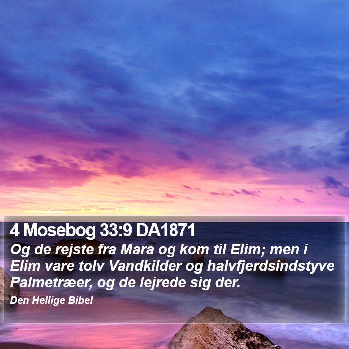4 Mosebog 33:9 DA1871 Bible Study