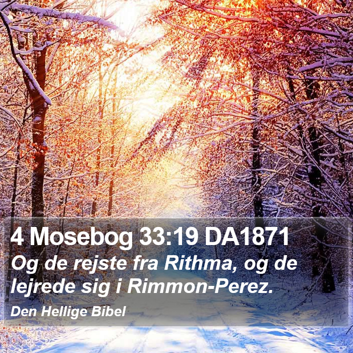 4 Mosebog 33:19 DA1871 Bible Study