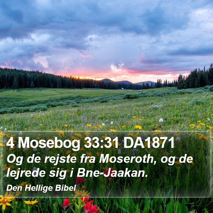 4 Mosebog 33:31 DA1871 Bible Study
