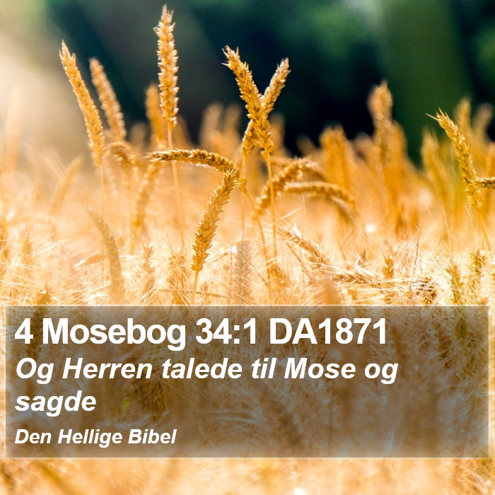 4 Mosebog 34:1 DA1871 Bible Study