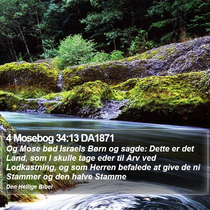 4 Mosebog 34:13 DA1871 Bible Study