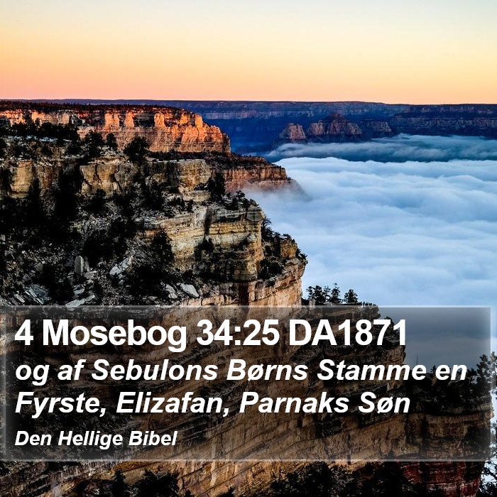 4 Mosebog 34:25 DA1871 Bible Study