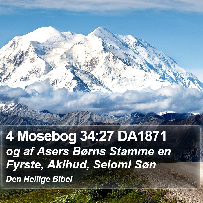 4 Mosebog 34:27 DA1871 Bible Study