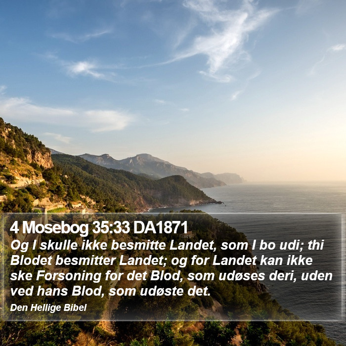 4 Mosebog 35:33 DA1871 Bible Study