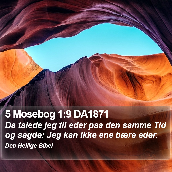 5 Mosebog 1:9 DA1871 Bible Study