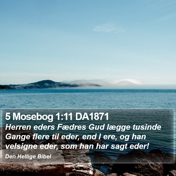 5 Mosebog 1:11 DA1871 Bible Study