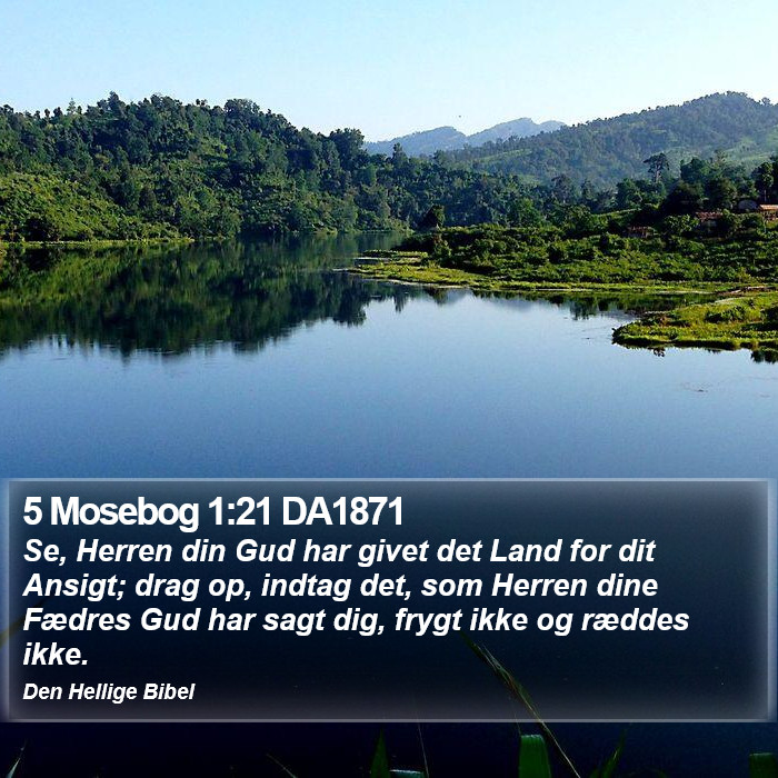 5 Mosebog 1:21 DA1871 Bible Study