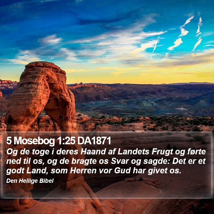 5 Mosebog 1:25 DA1871 Bible Study