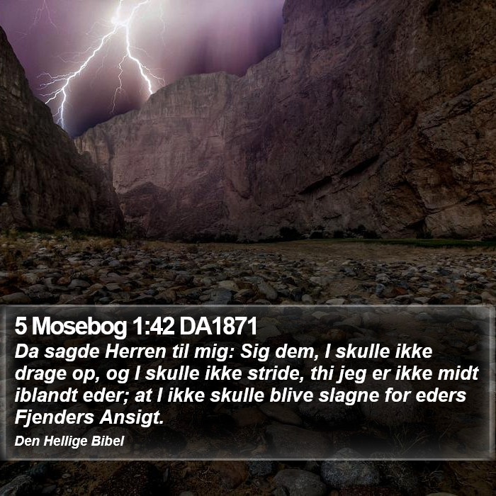 5 Mosebog 1:42 DA1871 Bible Study