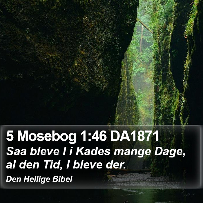 5 Mosebog 1:46 DA1871 Bible Study