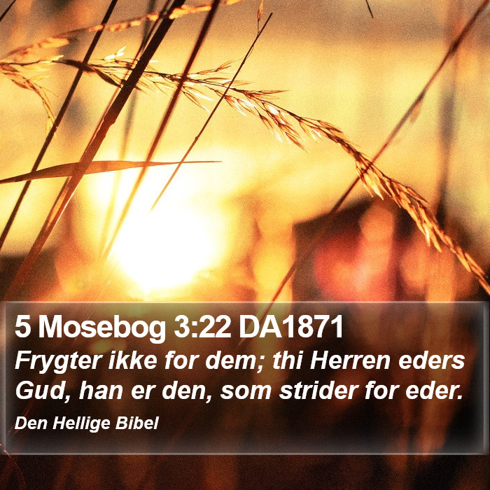 5 Mosebog 3:22 DA1871 Bible Study