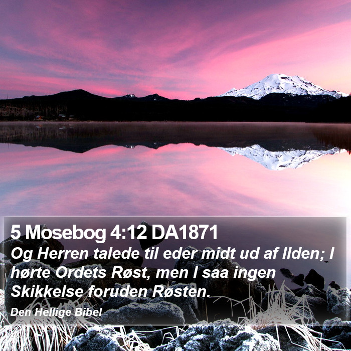 5 Mosebog 4:12 DA1871 Bible Study