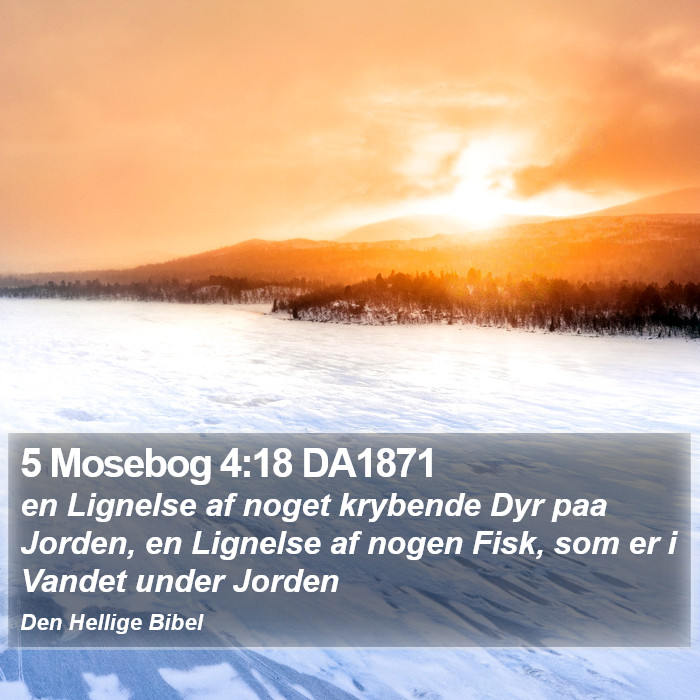 5 Mosebog 4:18 DA1871 Bible Study