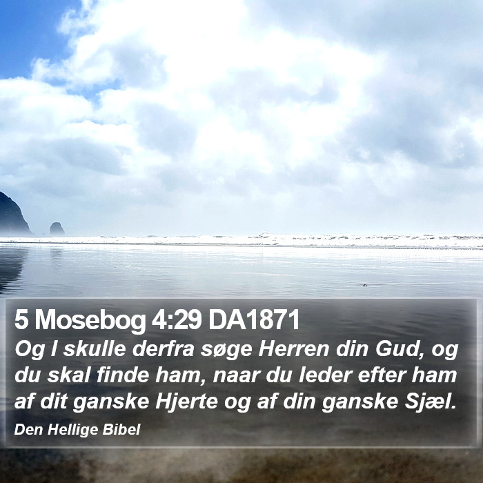 5 Mosebog 4:29 DA1871 Bible Study