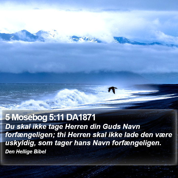 5 Mosebog 5:11 DA1871 Bible Study