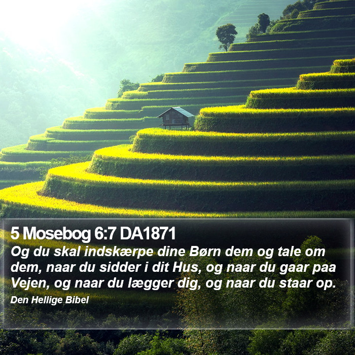 5 Mosebog 6:7 DA1871 Bible Study