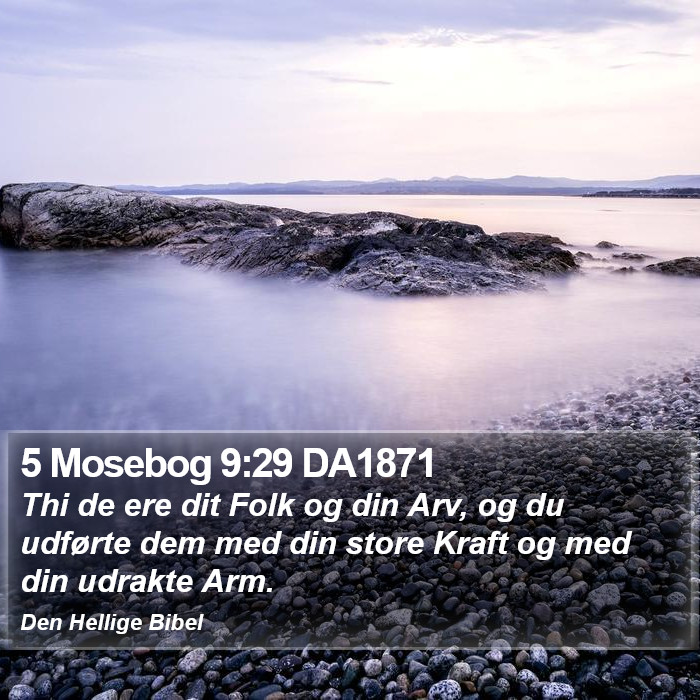 5 Mosebog 9:29 DA1871 Bible Study