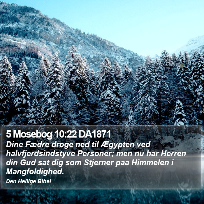 5 Mosebog 10:22 DA1871 Bible Study