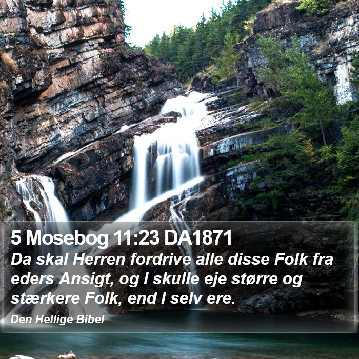 5 Mosebog 11:23 DA1871 Bible Study