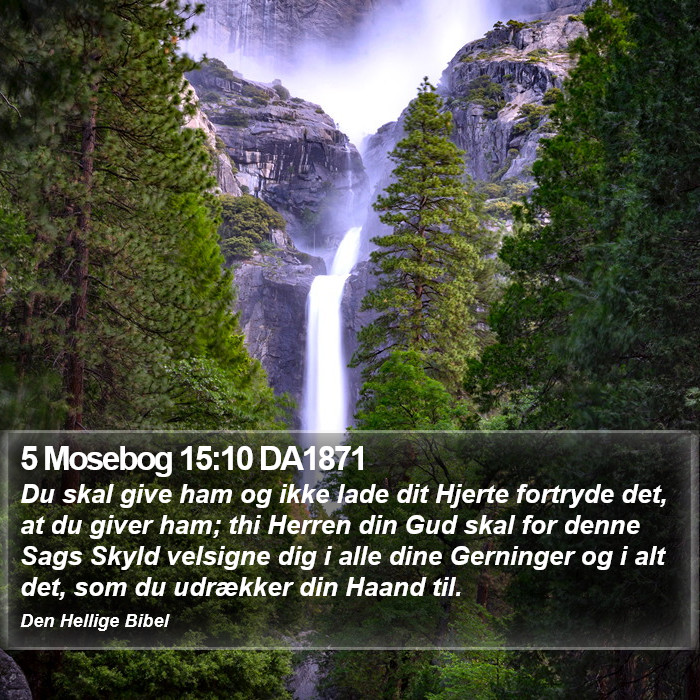 5 Mosebog 15:10 DA1871 Bible Study